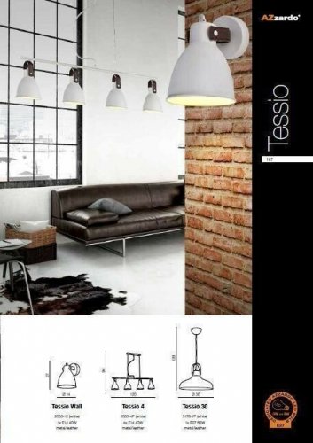 Спот Azzardo AZ1281 Tessio wall (2653-1X-WH) (15686)