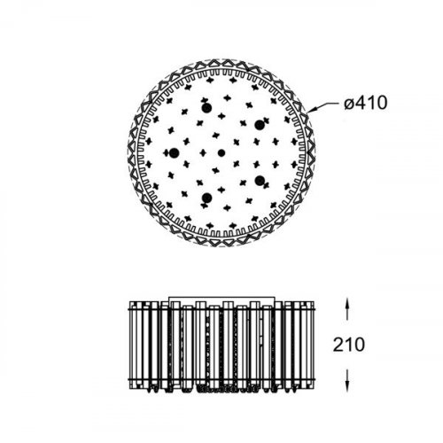 Потолочный  светильник  Zuma  Line  C0465-05C-B5AC  VENTUS