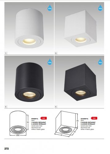 Точечный светильник Zuma Line ACGU10-160 QUARDIP SL