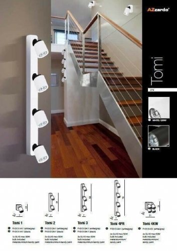 Спот Azzardo AZ0680 Tomi 3 (black) (FH31313A11-BK) (76179)