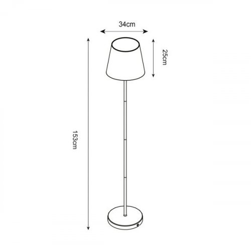 Торшер Zuma Line P17247-1F MELLY