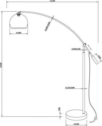 Торшер Zuma Line TS-061121F MADISON