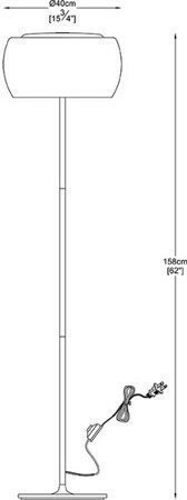 Торшер Zuma Line F0076-04A-F4FZ CRYSTAL