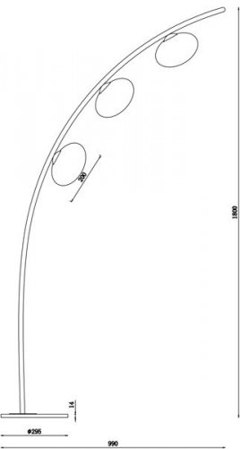 Торшер  Zuma  Line  MJ65-3  NEW  YORK