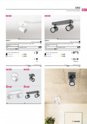 Спот  Azzardo  AZ3194  Exo  1  (white)