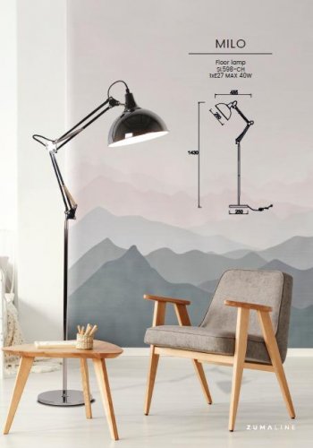 Торшер Zuma Line SL598-CH MILO