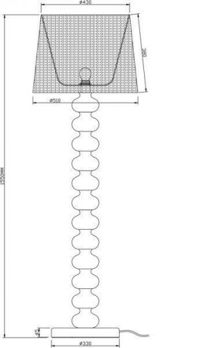 Торшер Zuma Line TS-060216F DECO