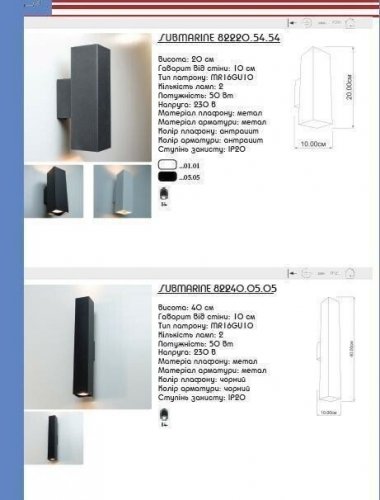 Бра Imperium Light 82220.05.05 Submarine