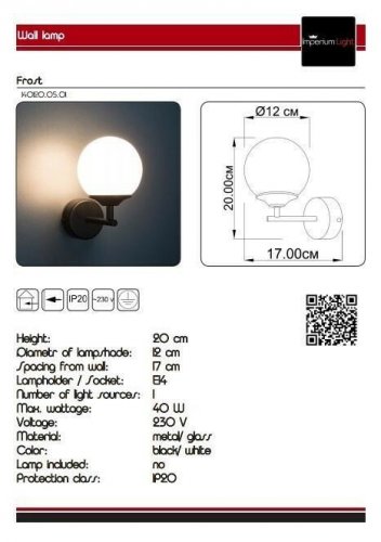 Бра Imperium Light 140120.05.01 Frost