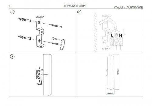 Бра Imperium Light 82240.05.05 Submarine