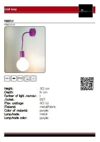 Бра Imperium Light 97130.27.27 Firefly 