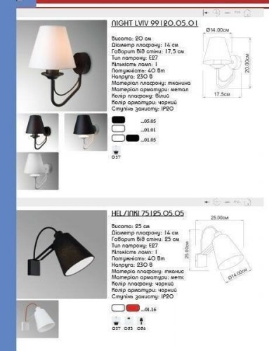 Бра Imperium Light 75125.05.05 Helsinki