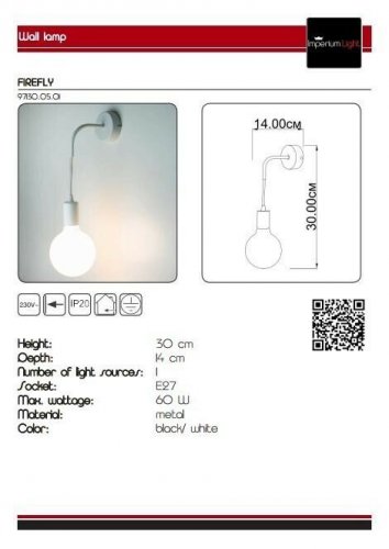 Бра Imperium Light 97130.01.01 Firefly