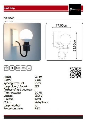 Бра Imperium Light 56117.01.05 Calypso