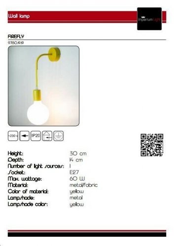 Бра Imperium Light 97130.19.19 Firefly