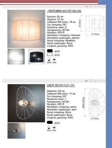 Бра Imperium Light 60137.01.01 Santorini