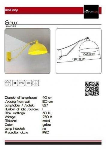 Бра Imperium Light 184140.19.19 Grus