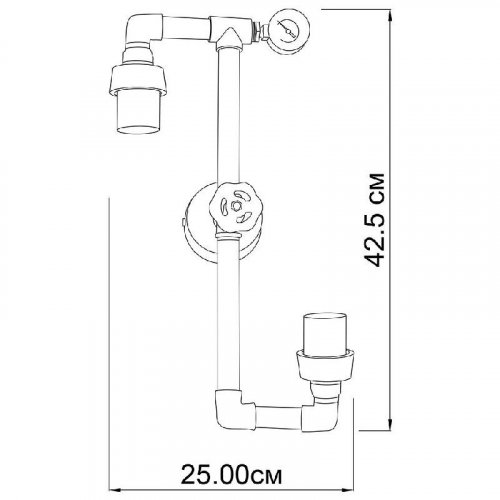 Настенный светильник Imperium Light 104242.05.59 Industrial