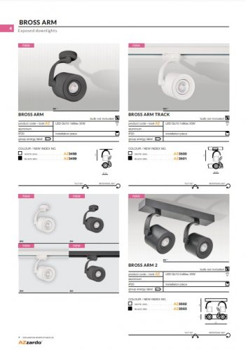 Спот Azzardo AZ3499 Bross Arm (black)