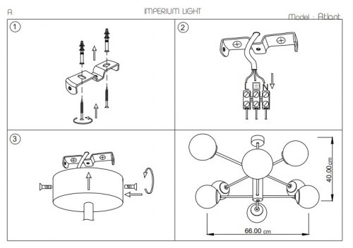 Люстра Imperium Light 256866.01.23 Atlant
