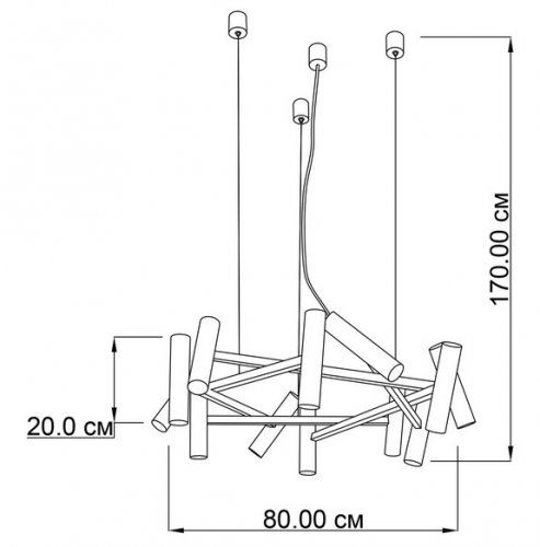 Люстра Imperium Light 2872480.49.49 MIDNIGHT