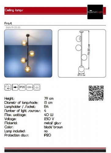 Люстра Imperium Light 262479.05.23 Frost