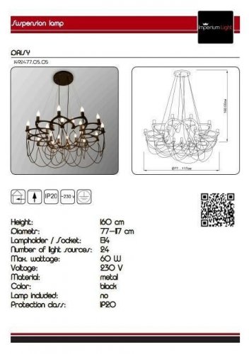 Люстра Imperium Light 1492477.05.05 Daisy