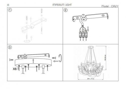 Люстра Imperium Light 1492477.05.05 Daisy