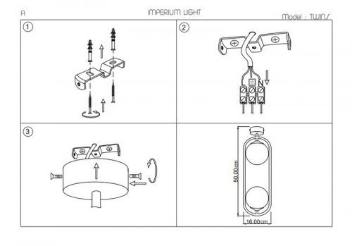 Люстра Imperium Light 258250.05.01 Twins