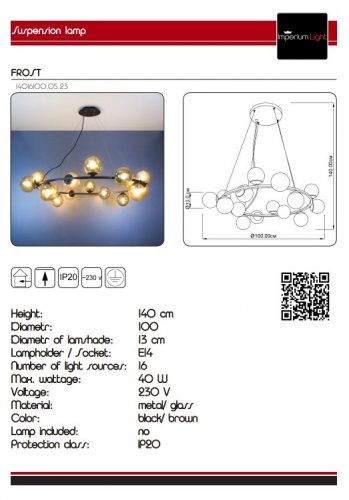 Люстра Imperium Light 14016100.05.23 Frost