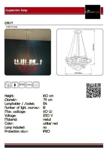 Люстра Imperium Light 1491279.01.16 Daisy