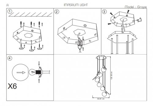 Люстра Imperium Light 2556120.05.01 Grape