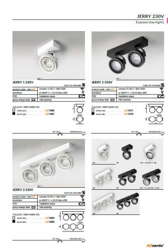 Спот Azzardo AZ1366 Jerry 1 230v (white) (GM4113-WH)
