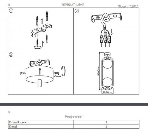 Люстра Imperium Light 258250.05.23 Twins