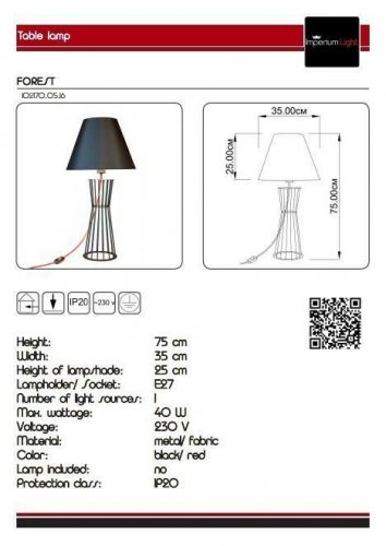 Настільна лампа Imperium Light 102170.05.16 Forest