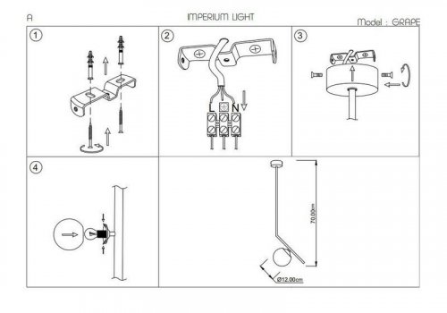 Підвісний світильник Imperium Light 175170.05.01 Grape 