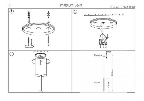 Підвісний світильник Imperium Light 200140.05.05 Diplomat 