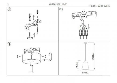 Підвісний світильник Imperium Light 171114.05.05 Charlotte