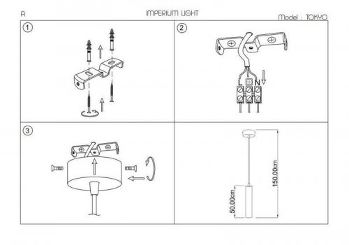 Підвісний світильник Imperium Light 48150.05.05 Tokyo