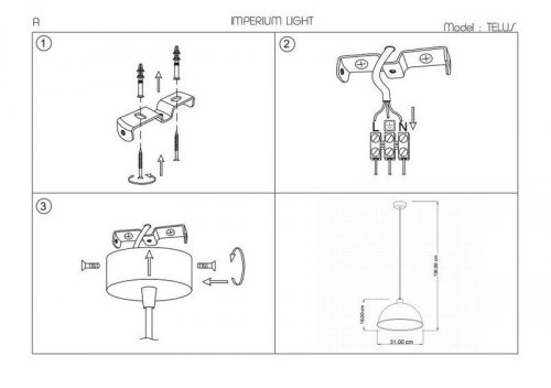Подвесной  светильник  Imperium  Light  169131.01.01  Telus