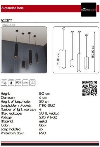 Подвесной светильник Imperium Light 82120.05.05 Submarine