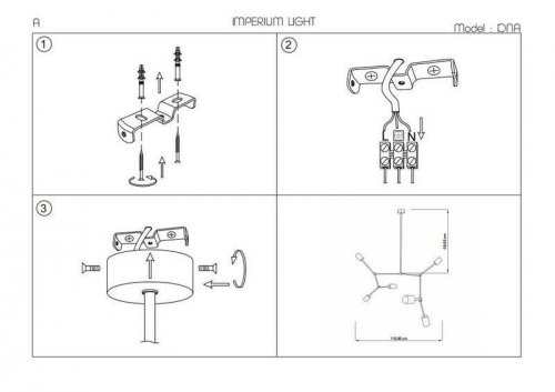 Підвісний світильник Imperium Light 103685.05.09 DNA