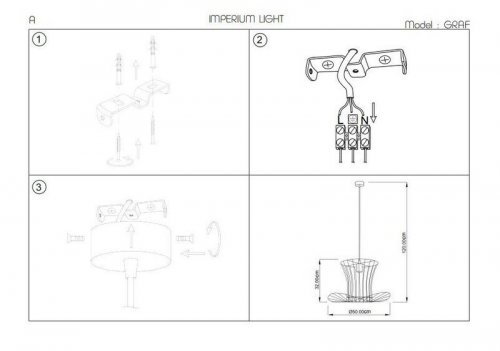 Підвісний світильник Imperium Light 187150.05.05 Graf 