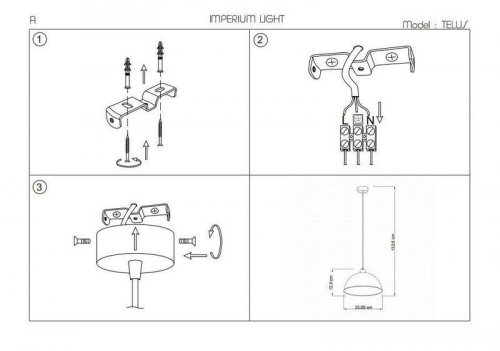 Підвісний світильник Imperium Light 169125.05.05 Telus