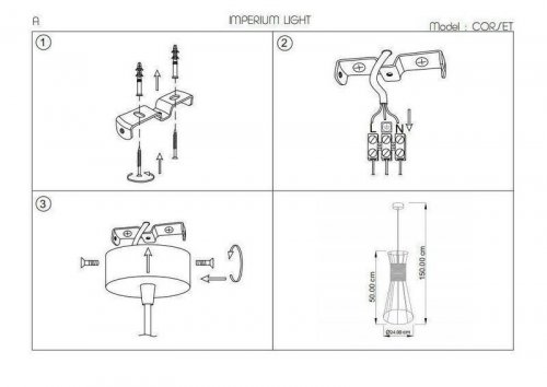 Підвісний світильник Imperium Light 84150.05.29 Corset