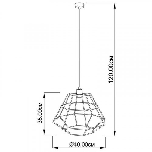 Підвісний світильник Imperium Light 36140.05.09 Black Fort