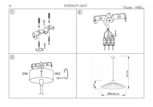 Підвісний світильник Imperium Light 167134.05.05 Ariell