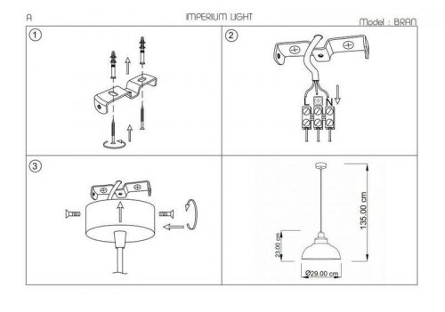 Подвесной светильник Imperium Light 164129.05.05 Bran