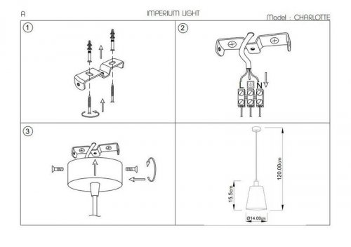 Підвісний світильник Imperium Light 171114.01.01 Charlotte