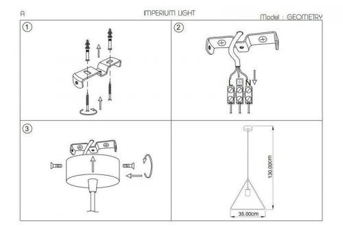 Підвісний світильник Imperium Light 93104.05.09 Geometry